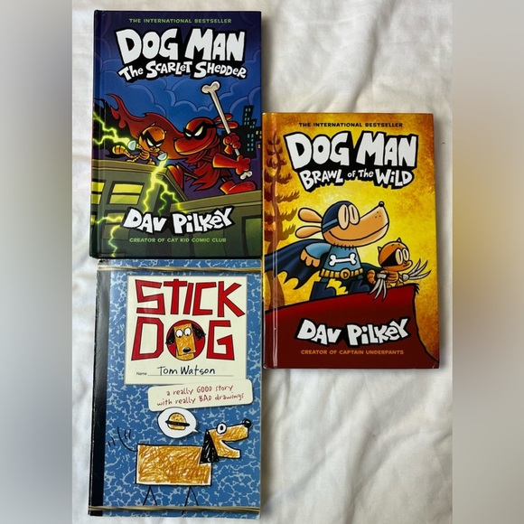 Dog Man and Stick Dog Book Bundle - Picture 1 of 11
